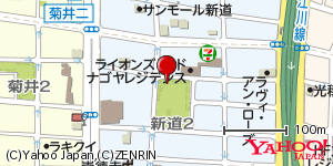 愛知県名古屋市西区新道 付近 : 35179625,136887522