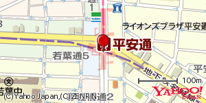 愛知県名古屋市北区平安 付近 : 35195760,136929763