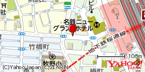 愛知県名古屋市中村区椿町 付近 : 35169933,136878343