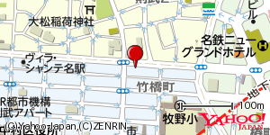 愛知県名古屋市中村区竹橋町 付近 : 35169926,136876370