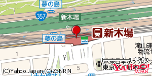 東京都江東区新木場 付近 : 35645985,139826535