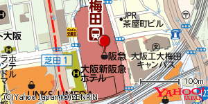 大阪府大阪市北区芝田 付近 : 34705230,135498548