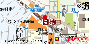 大阪府池田市栄町 付近 : 34821568,135425740 大阪府池田市栄町 付近 : 34821568,135425740