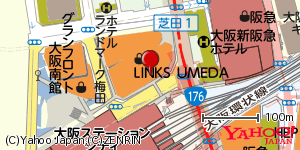 大阪府大阪市北区大深町 付近 : 34704117,135496551