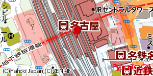 愛知県名古屋市中村区名駅 付近 : 35170279,136882199