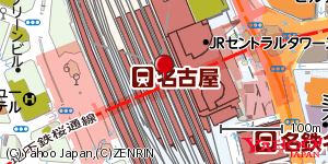 愛知県名古屋市中村区名駅 付近 : 35170624,136882057