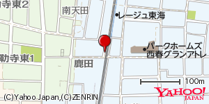 愛知県北名古屋市鹿田 付近 : 35248184,136871854