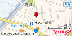 愛知県小牧市外堀 付近 : 35281718,136911722