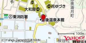 愛媛県松山市道後湯之町 付近 : 33852024,132786592