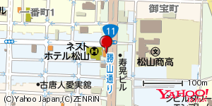 愛媛県松山市勝山町 付近 : 33839730,132775155