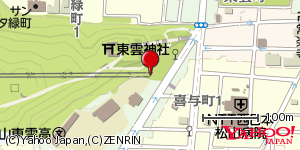 愛媛県松山市大街道 付近 : 33844444,132771620