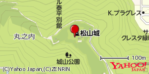 愛媛県松山市丸之内 付近 : 33845406,132765644