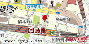 岐阜県岐阜市橋本町 付近 : 35410025,136757511