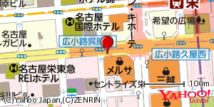 愛知県名古屋市中区栄 付近 : 35168725,136905956