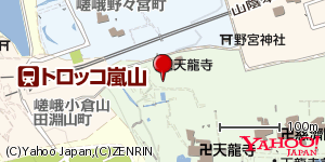 京都府京都市右京区嵯峨天龍寺芒ノ馬場町 付近 : 35017084,135672922