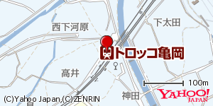 京都府亀岡市篠町山本 付近 : 35013140,135606751