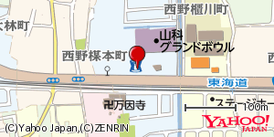 京都府京都市山科区西野楳本町 付近 : 34981671,135801575