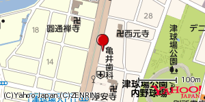 三重県津市本町 付近 : 34711920,136508754