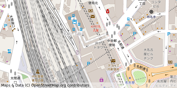 愛知県名古屋市中村区名駅 付近 : 35172296,136882345 愛知県名古屋市中村区名駅 付近 : 35172296,136882345