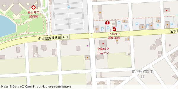 愛知県春日井市南下原町 付近 : 35270065,136971792