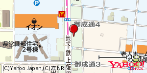 愛知県名古屋市北区御成通 付近 : 35200525,136929962