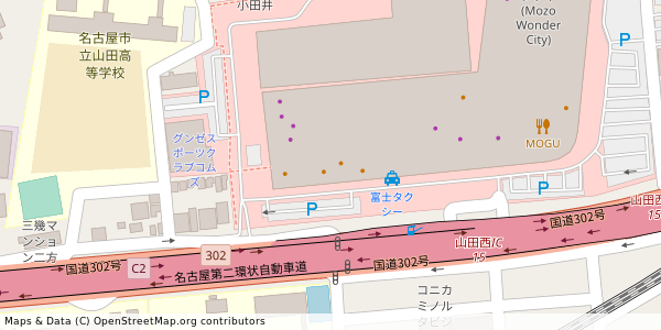 愛知県名古屋市西区二方町 付近 : 35224438,136882320