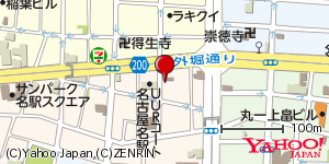 愛知県名古屋市西区名駅 付近 : 35177558,136885097