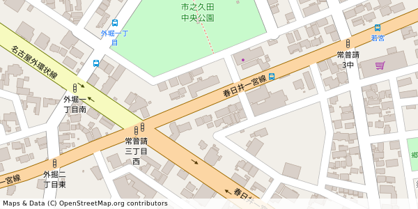 愛知県小牧市郷中 付近 : 35279436,136915845