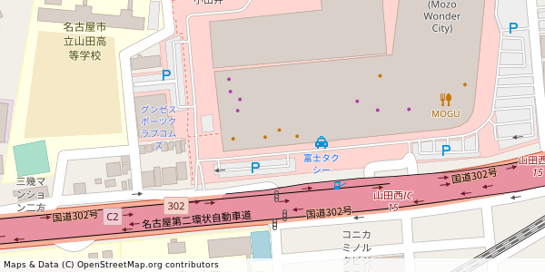 愛知県名古屋市西区二方町 付近 : 35224390,136882335