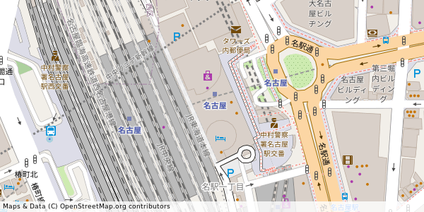 愛知県名古屋市中村区名駅 付近 : 35170851,136882889 愛知県名古屋市中村区名駅 付近 : 35170851,136882889