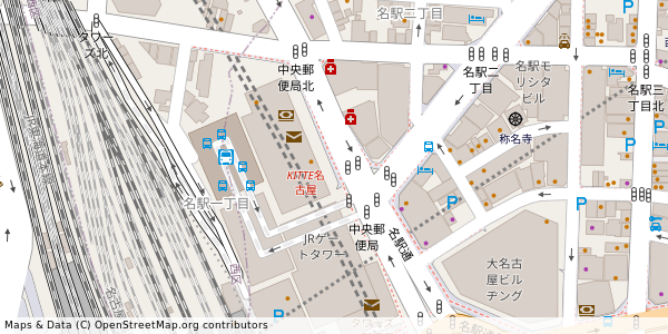 愛知県名古屋市中村区名駅 付近 : 35172881,136882886