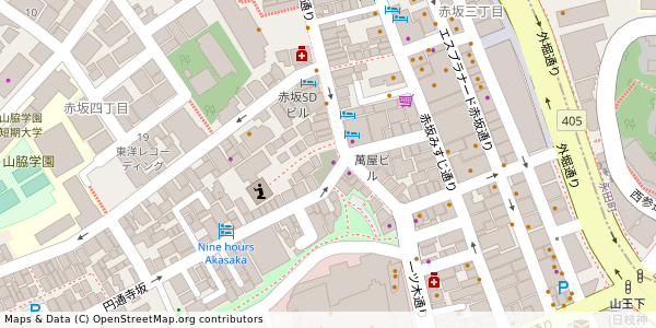 東京都港区赤坂 付近 : 35674428,139736139 東京都港区赤坂 付近 : 35674428,139736139