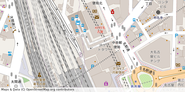 愛知県名古屋市中村区名駅 付近 : 35172296,136882345