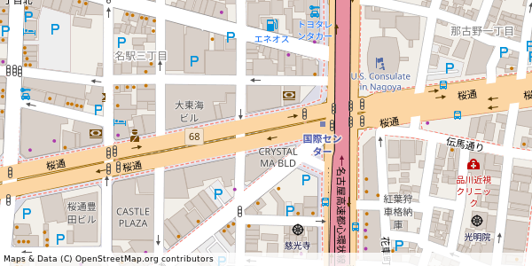 愛知県名古屋市中村区名駅 付近 : 35172048,136888894 愛知県名古屋市中村区名駅 付近 : 35172048,136888894