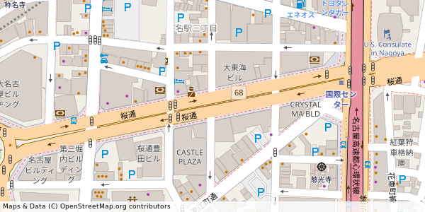 愛知県名古屋市中村区名駅 付近 : 35171852,136887630