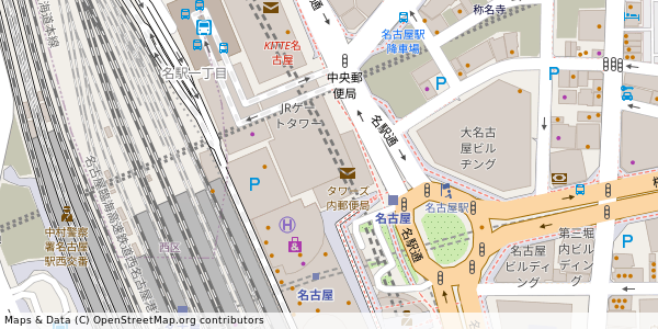 愛知県名古屋市中村区名駅 付近 : 35171869,136883066