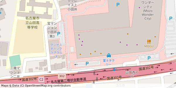 愛知県名古屋市西区二方町 付近 : 35224672,136882155