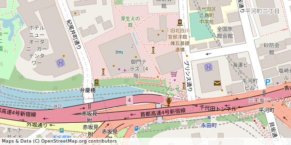 東京都千代田区紀尾井町 付近 : 35679253,139737514