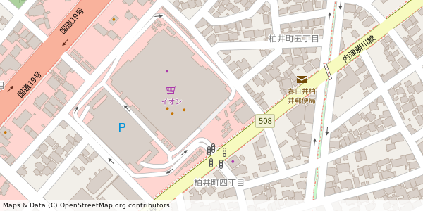 愛知県春日井市柏井町 付近 : 35237810,136963056 愛知県春日井市柏井町 付近 : 35237810,136963056