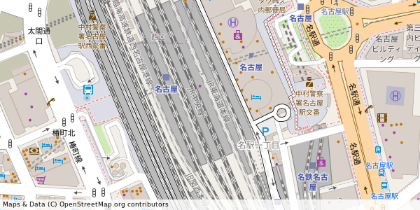 愛知県名古屋市中村区名駅 付近 : 35170349,136882303 愛知県名古屋市中村区名駅 付近 : 35170349,136882303