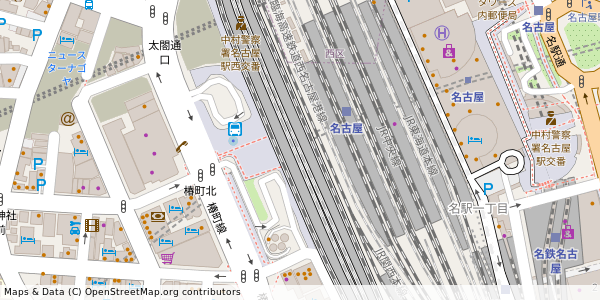 愛知県名古屋市中村区名駅 付近 : 35170354,136881135