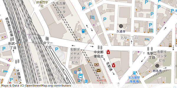 愛知県名古屋市中村区名駅 付近 : 35173906,136882131