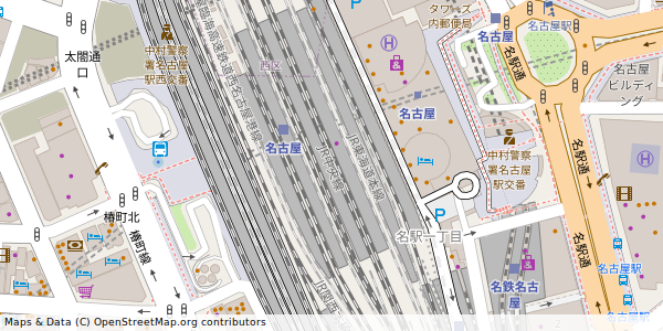 愛知県名古屋市中村区名駅 付近 : 35170412,136882104