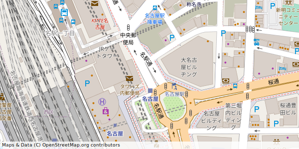 愛知県名古屋市中村区名駅 付近 : 35171866,136883677 愛知県名古屋市中村区名駅 付近 : 35171866,136883677