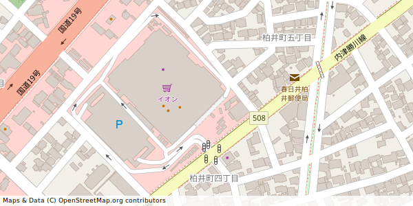 愛知県春日井市柏井町 付近 : 35237810,136963056 愛知県春日井市柏井町 付近 : 35237810,136963056