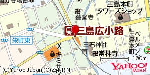 静岡県三島市広小路町 付近 : 35118777,138911617