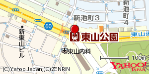 愛知県名古屋市千種区東山通 付近 : 35160454,136972873