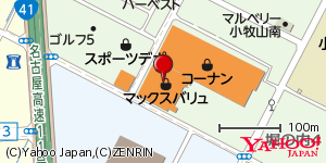 愛知県小牧市堀の内 付近 : 35286477,136908479