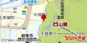 岐阜県岐阜市大宮町 付近 : 35434744,136773983