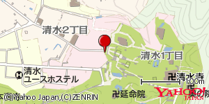 京都府京都市東山区清水１丁目 付近 : 34995479,135782946